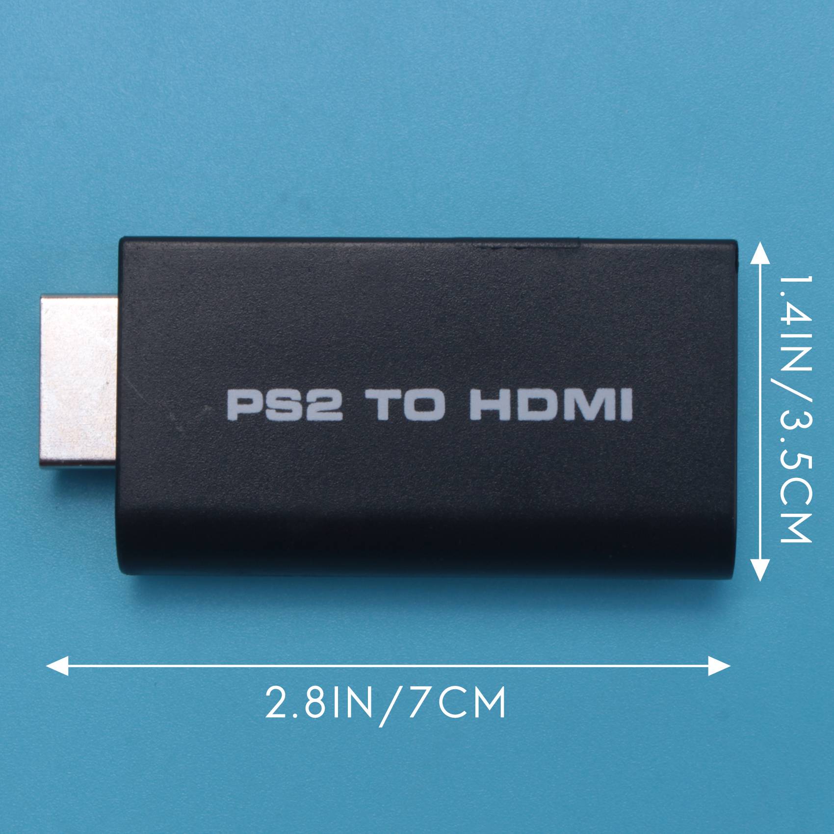 HDV-G300 480i/480p/576i Audio Video Converter Adapter with 3.5mm Audio Output Supports All PS2 Display Modes. 
