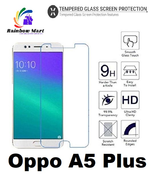 Oppo F3 Plus Tempered Glass Screen Protector 9H Hard 2.5D- Transparent. 