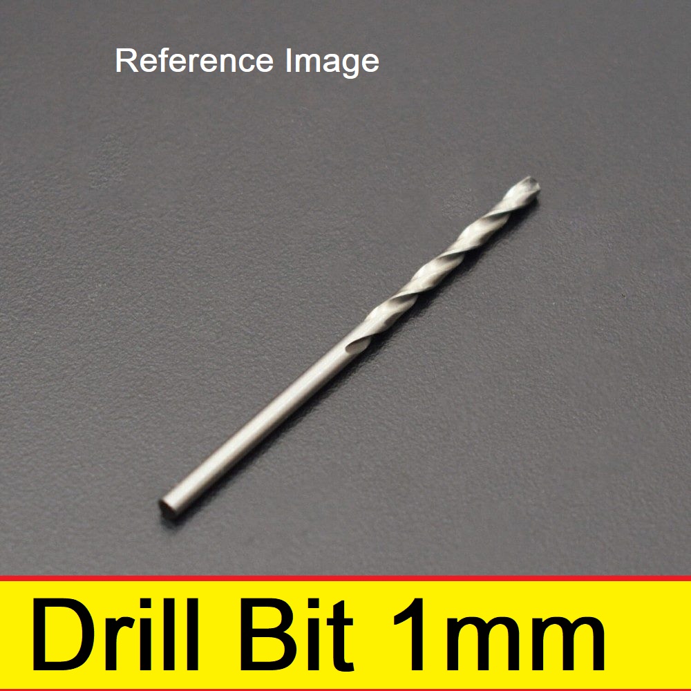 2pcs 1mm Drill Bit 1mm HSS Twist Drill Bits 1mm High Speed Stainless Steel Drill Bits With 1mm Shank For Drill Machine Chuck Tool Sets. 