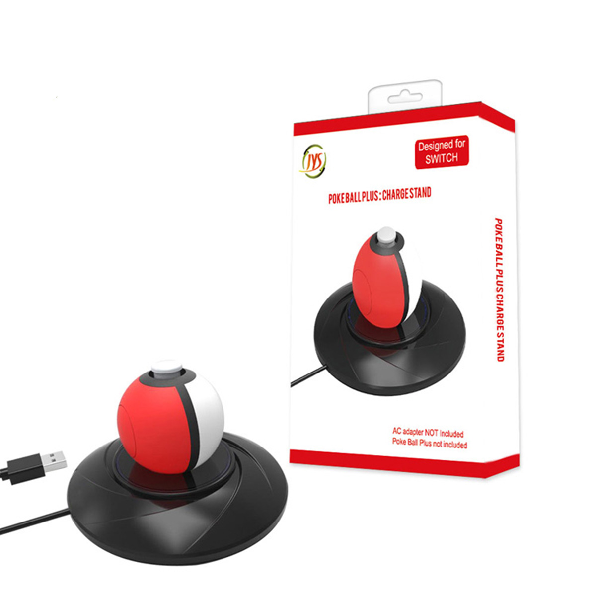 For Drop&Charger Fast Charging Stand Base Pokemon Poke Ball Plus. 