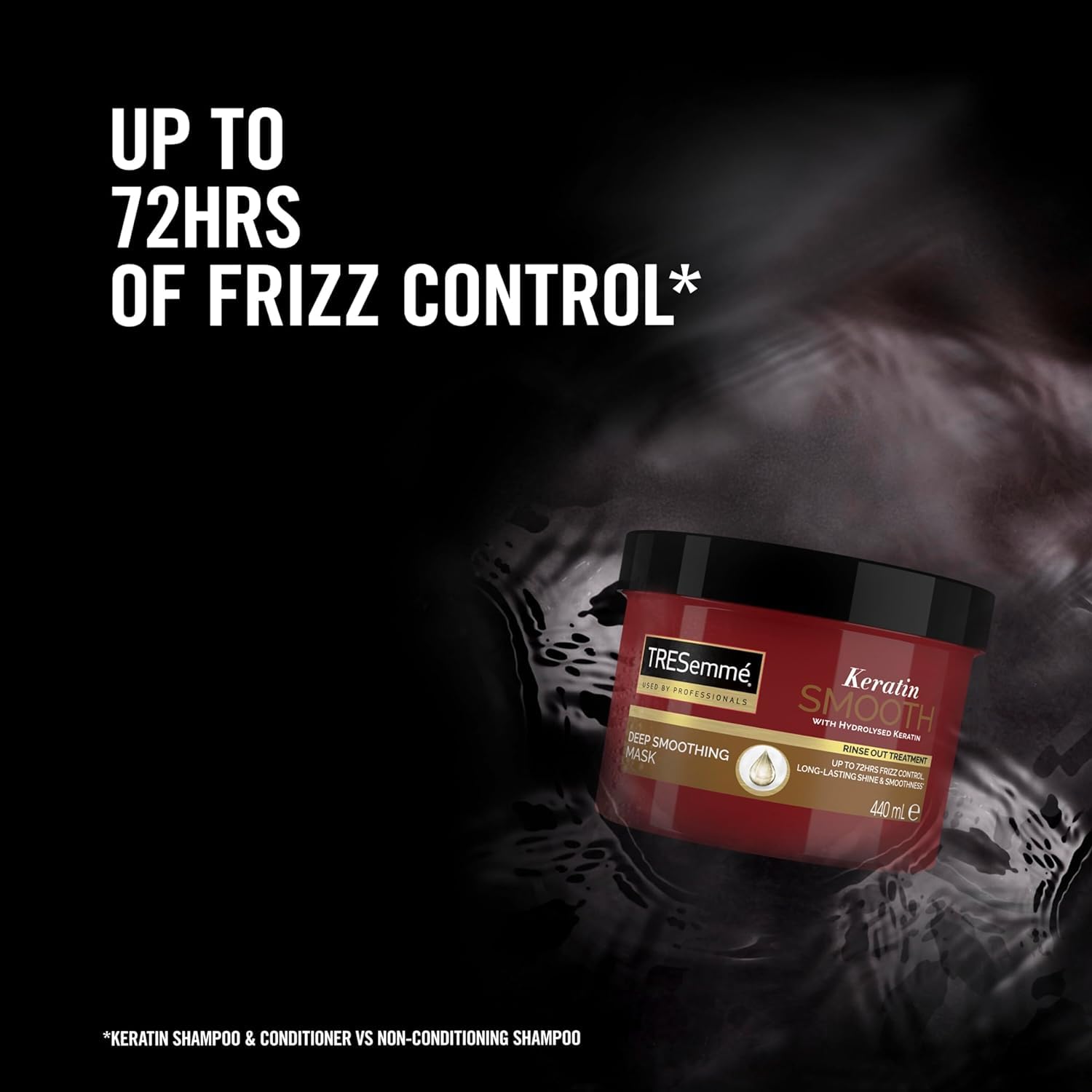 TRESemme Keratin Smooth Deep Smoothing Mask 440ml Rinse-out Hair Treatment with Hydrolysed Keratin for soft, shiny, frizz-free Hair. 
