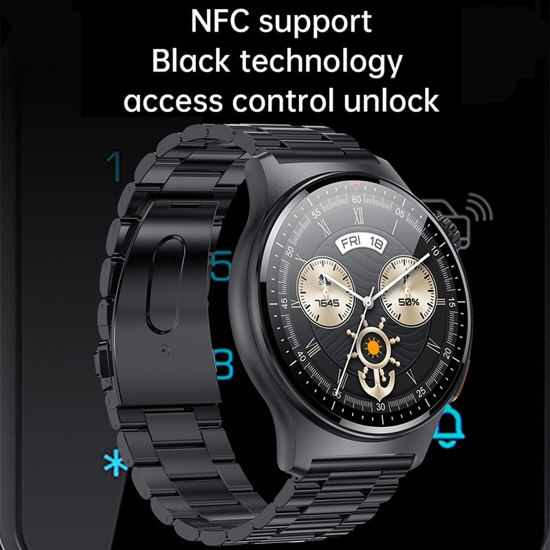 ChiBear ECG+PPG Bluetooth Call Smart Watch Men 2023 New Sports Bracelet NFC Waterproof Custom Watch Face Men SmartWatch +Box. 