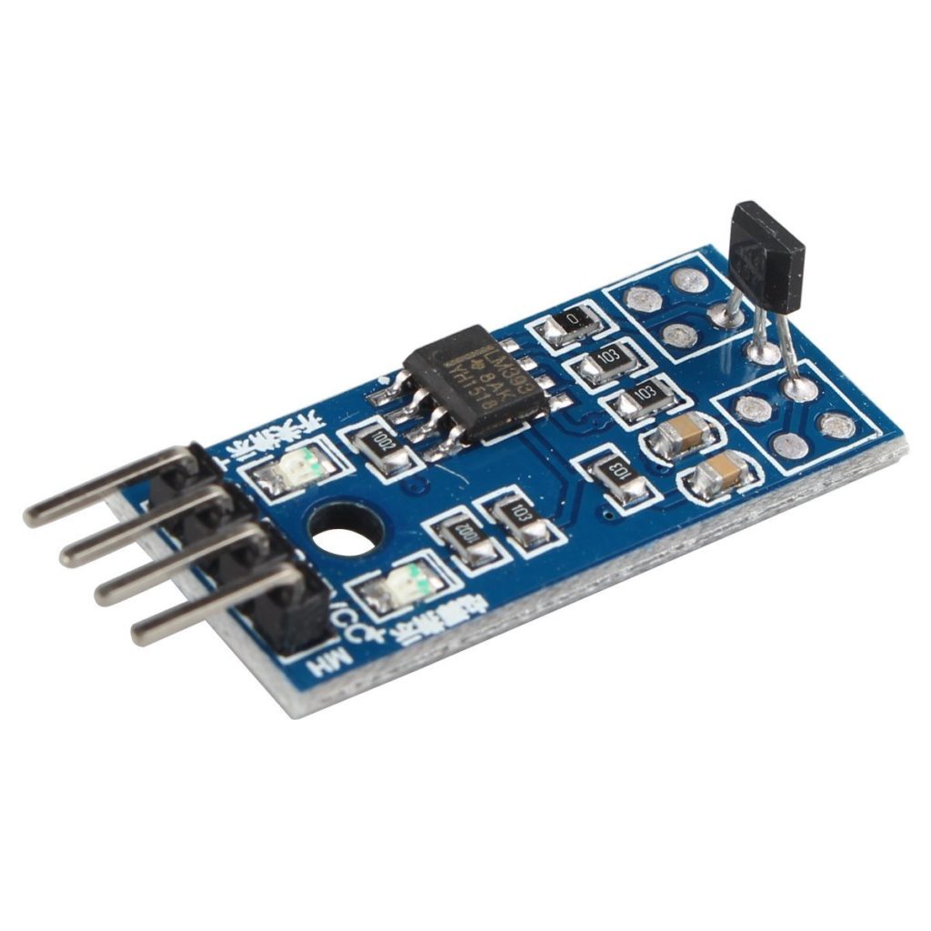 Hall Effect Sensor Module A3144E 49E 4 Pin Hall Sensor LM393 Hall Effect Detection Magnetic Switches Speed Counting Sensor Module For Arduino. 