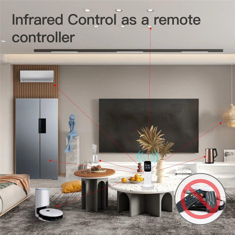 Wifi Tuya Smart Central Control Panel Wireless Touch Screen Handheld IR Remote Controller for Home Appliance Easy Install Easy to Use. 