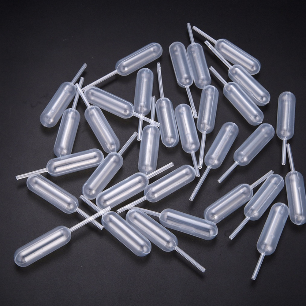 50pcs Dispenser Ice Macaron Pastries Ketchup Stuffed Mini Transfer 4ml Sauce Droppers. 