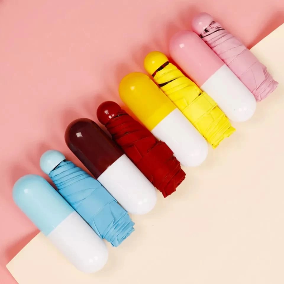 Ensemble Yourself - Superb Quality - Windproof Pocket Capsule Umbrella - Multi-color - Trend and Needful - Well Inspired & Crafted. 