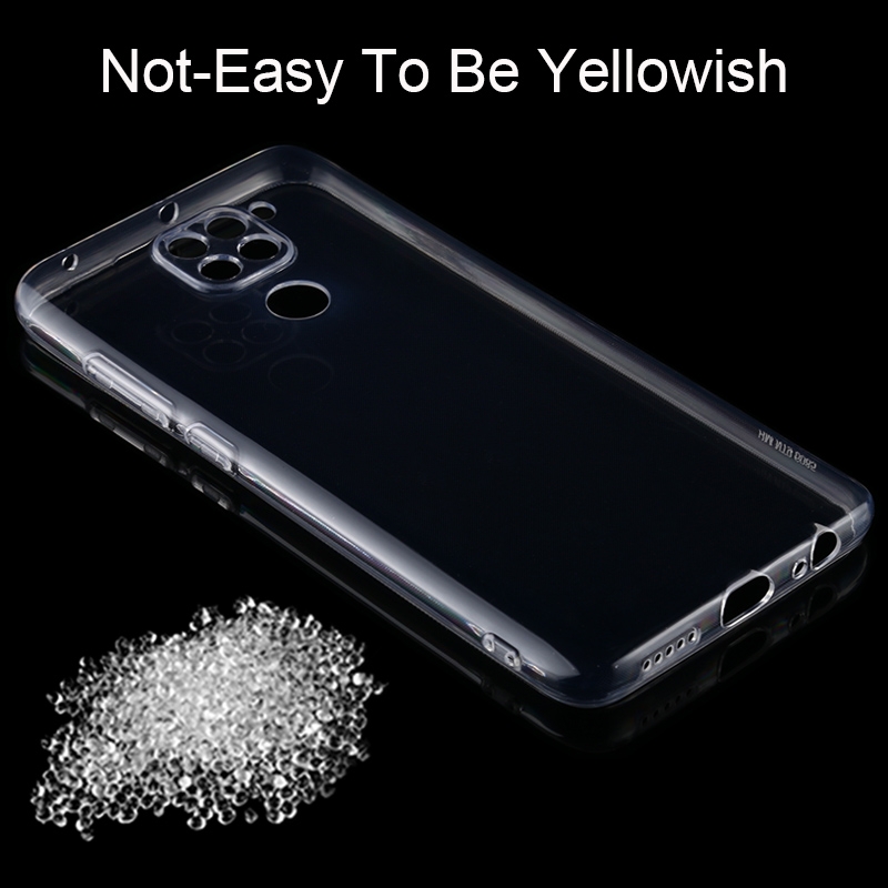 (New)For Xiaomi Redmi Note 9 0.75mm Ultra-thin Transparent TPU Soft Protective Case. 