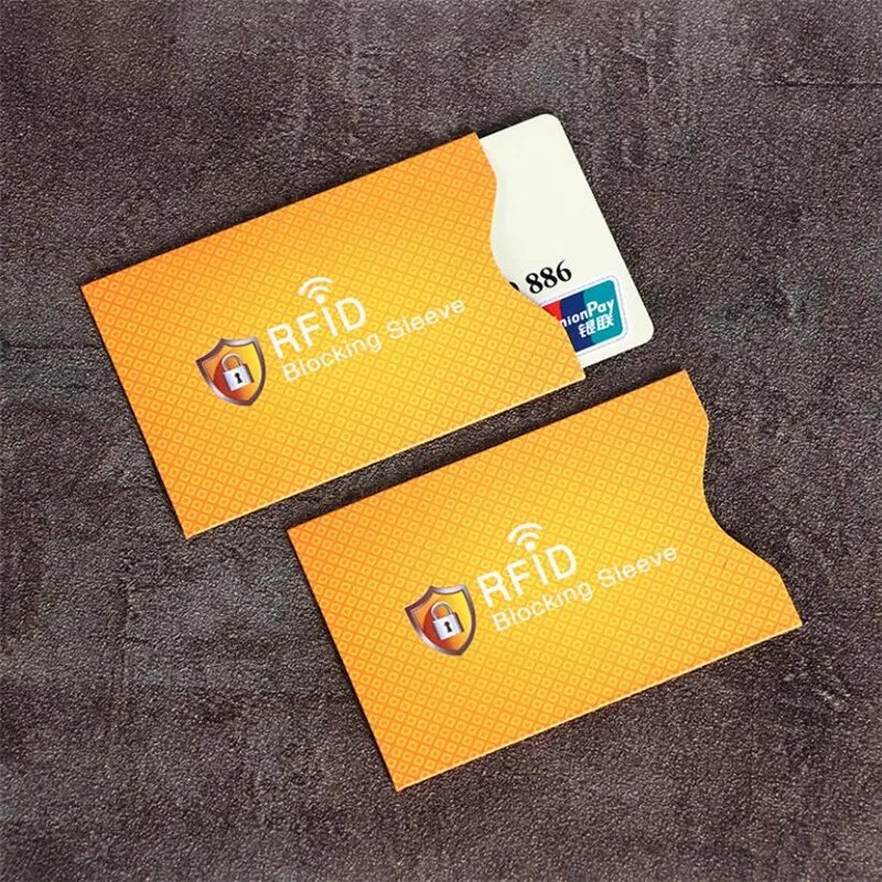 2Pcs RFID Blocking Sleeves Cards NFC Debit Credit Card Protector Blocker Identity Theft Prevention for Men Women Bank Card Case. 