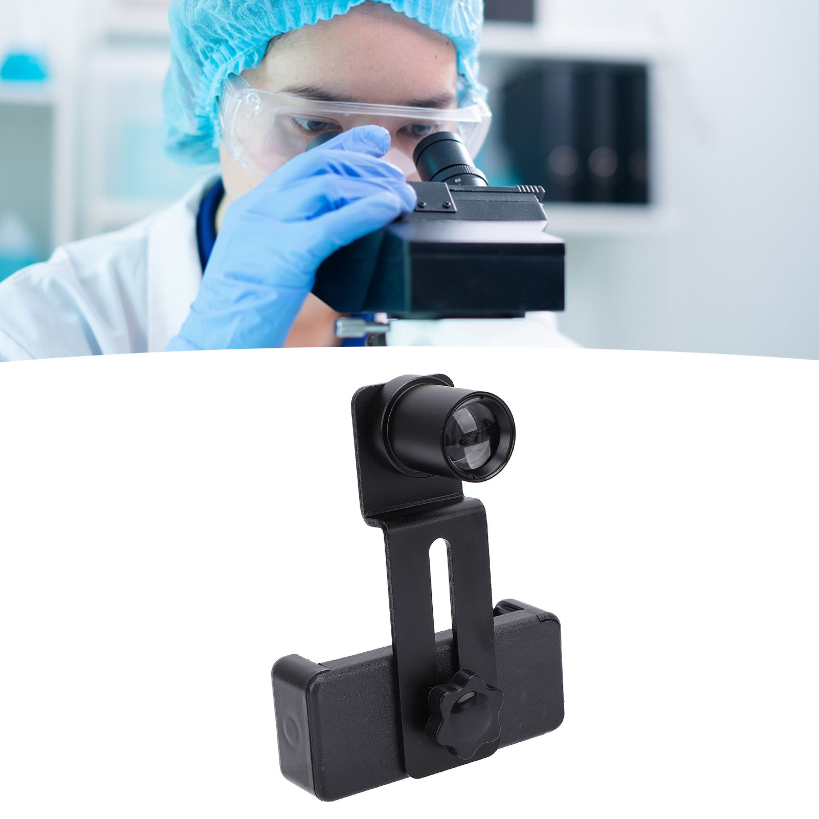 Microscope Lens Cellphone Adapter 12.5X Eyepiece Microscope Smartphone Cam Set. 
