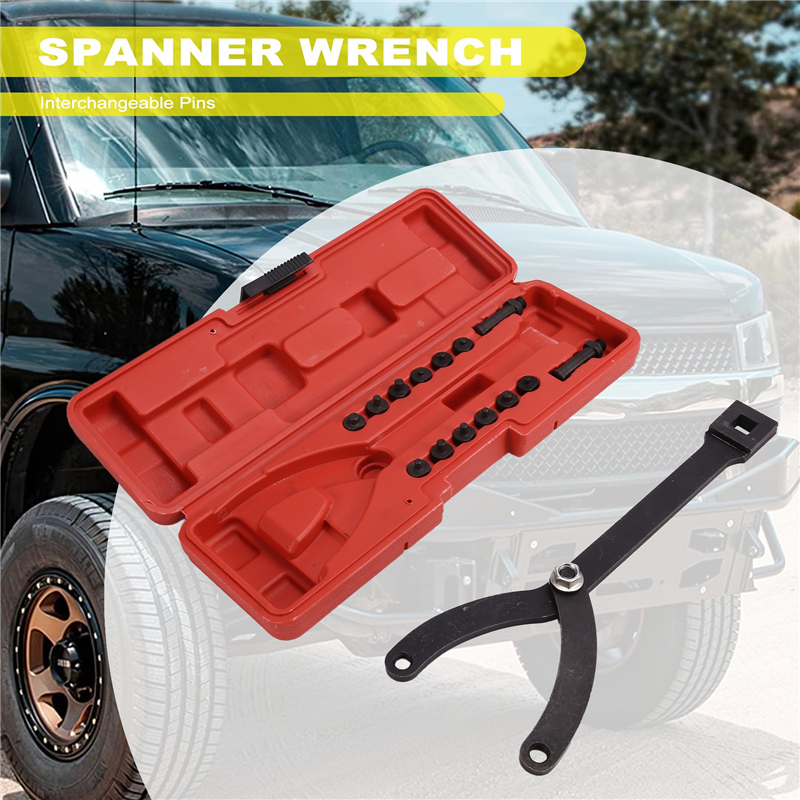 Spanner Wrench Adjustable Spanner Wrench Set Variable Pin Spanner Wrench for Cars, Motorcycles 15PCS. 