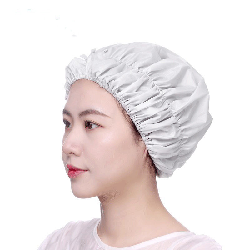 Japan waterproof shower cap bath long hair kitchen oil-proof smoke hair cap thickened shampoo hat bath cap