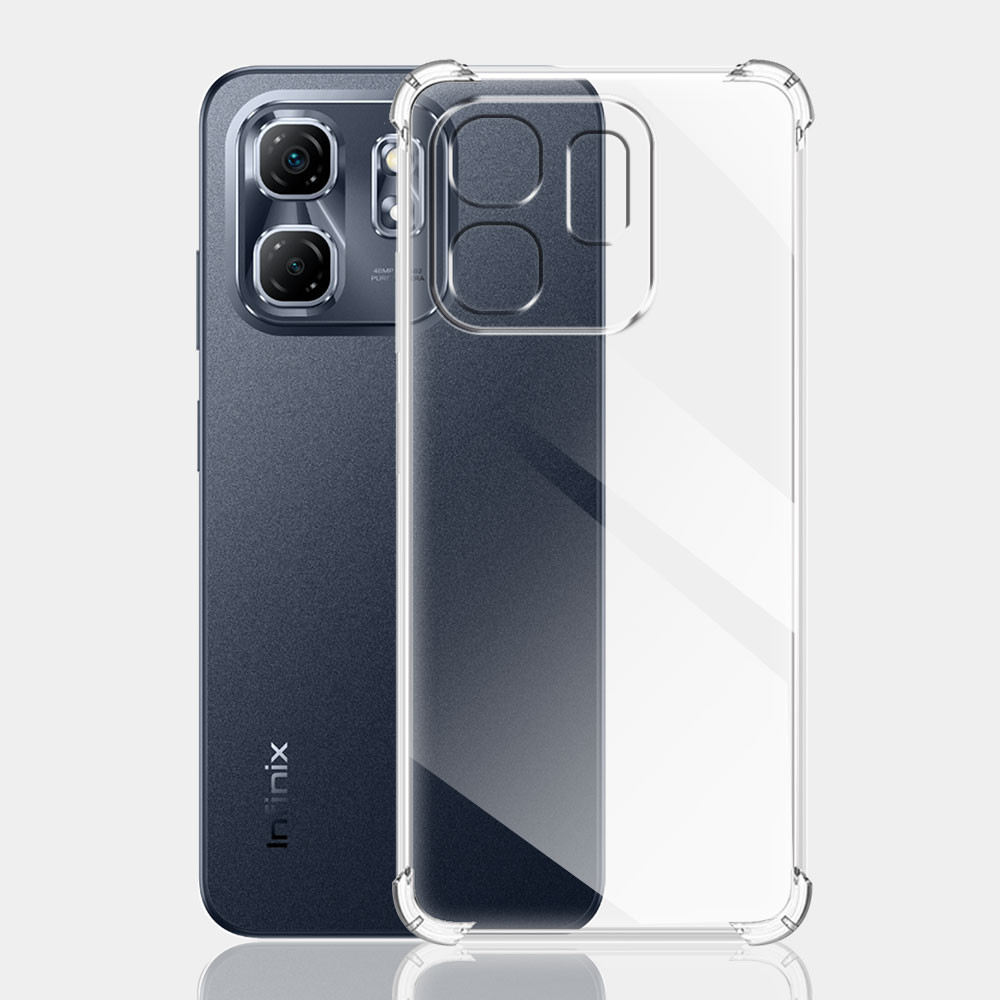 For Infinix Smart 9 / Hot 50i Case Clear Silicone Soft Phone Case For Infinix Hot 50i X6531 X6531B / Smart 9 X6532 Transparent Shockproof Back Cover. 