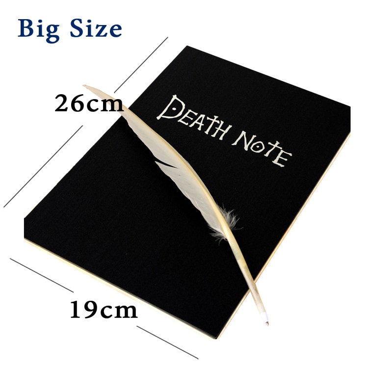 【happy one】Creative Stationery Big Size 26x19cm Death Note Notebook Book Japan Anime Note book Travel diary 208(null). 