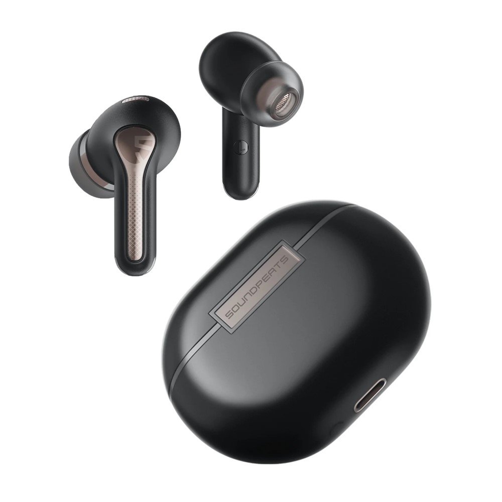 SoundPEATS Capsule3 Pro Wireless Earbuds with Hi-Res and LDAC, 43dB Hybrid Active Noise Cancelling Bluetooth 5.3 Earphones with 6 Mics for Calls, 52 Hours of Playtime, Transparency & Game Mode