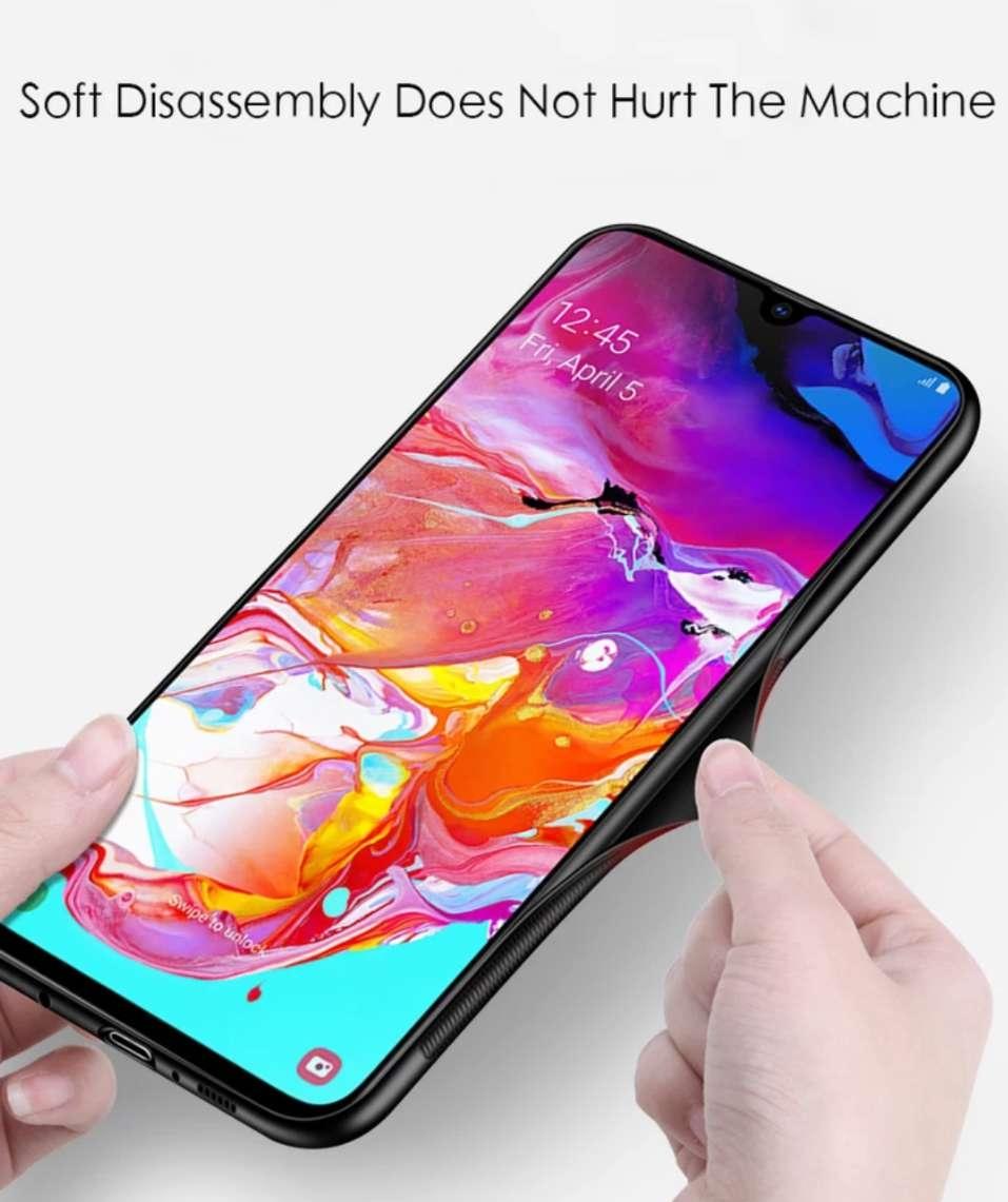 OPPO A5 2020 Case Tempered Glass with Soft Frame Shockproof Back Cover. 