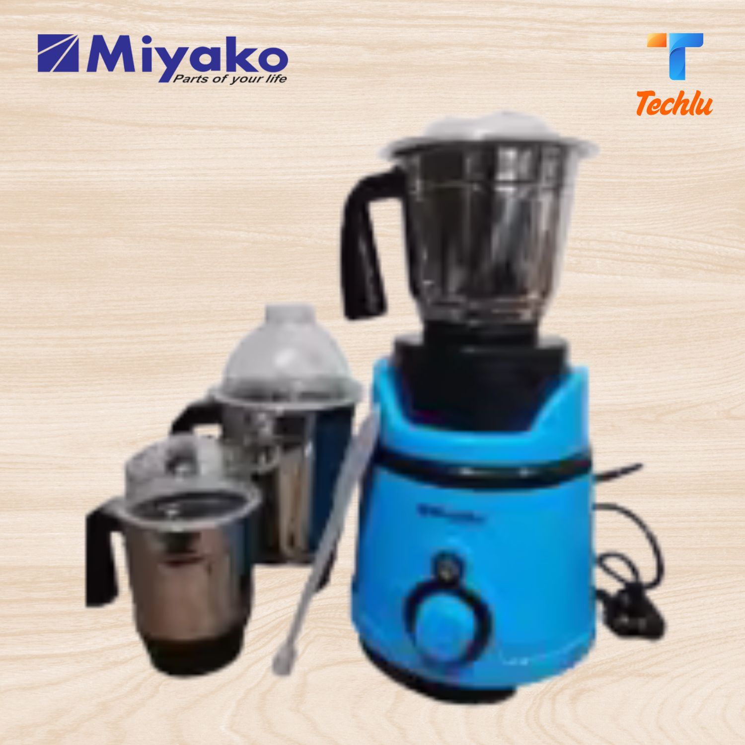 Miyako 3 in 1 Blender & Mixer Grinder XCEL | 1000 Watt  Heavy Duty Motor | Made in India