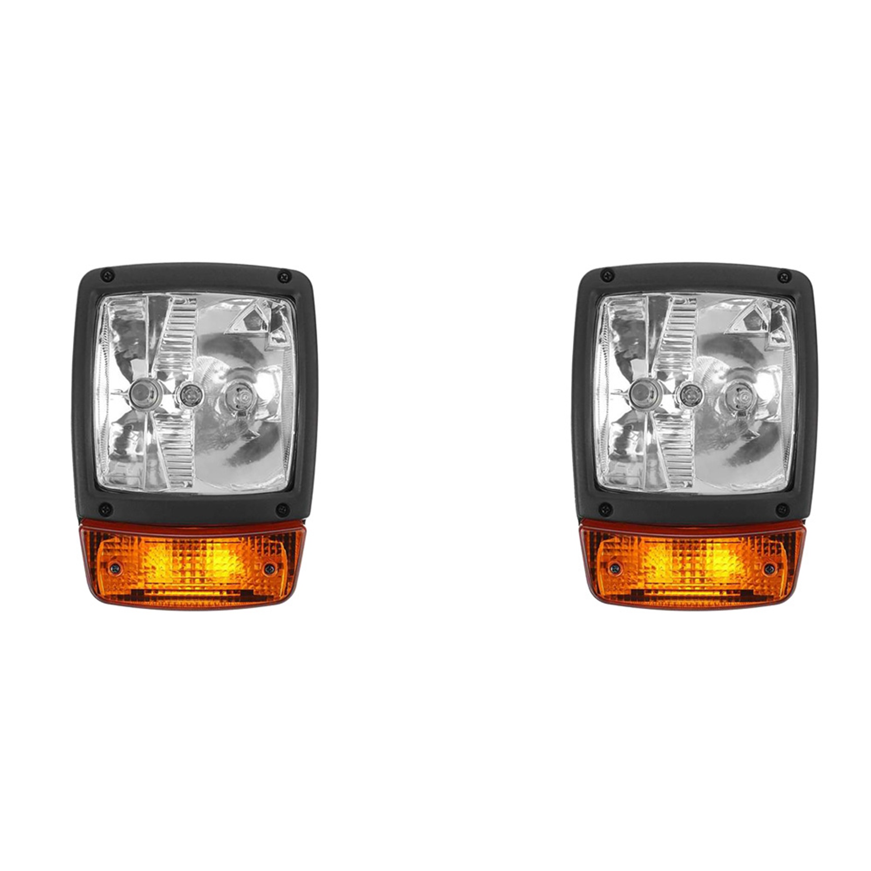2X 24V Excavator Front LED Headlights Turn Signal Lamp Indicator Work Light A