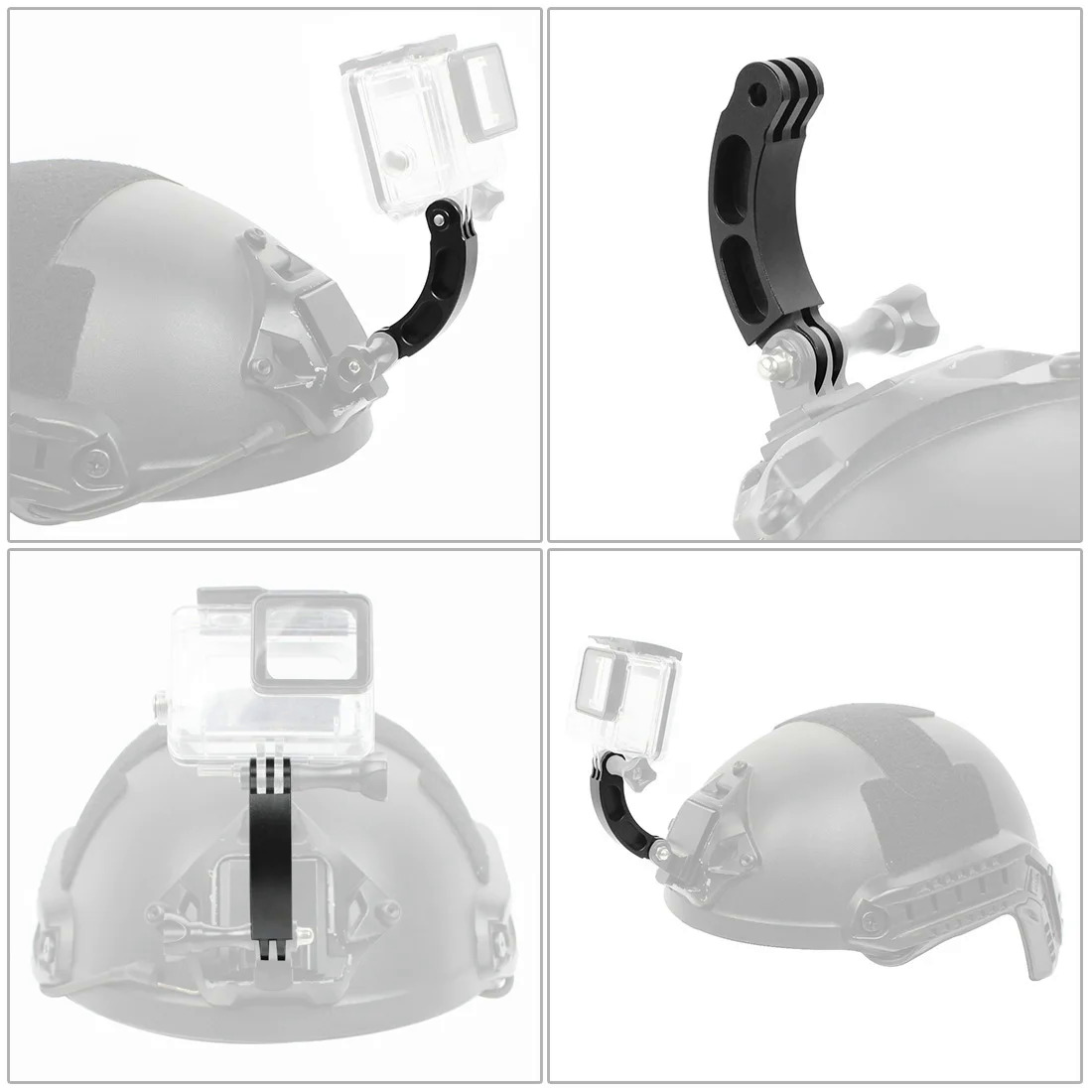 Adapter Extension Arm for Gopro Camera Helmet Mount Bracket Sports Cameras Selfie Stick Photo Shooting Connect Pivot Pole. 