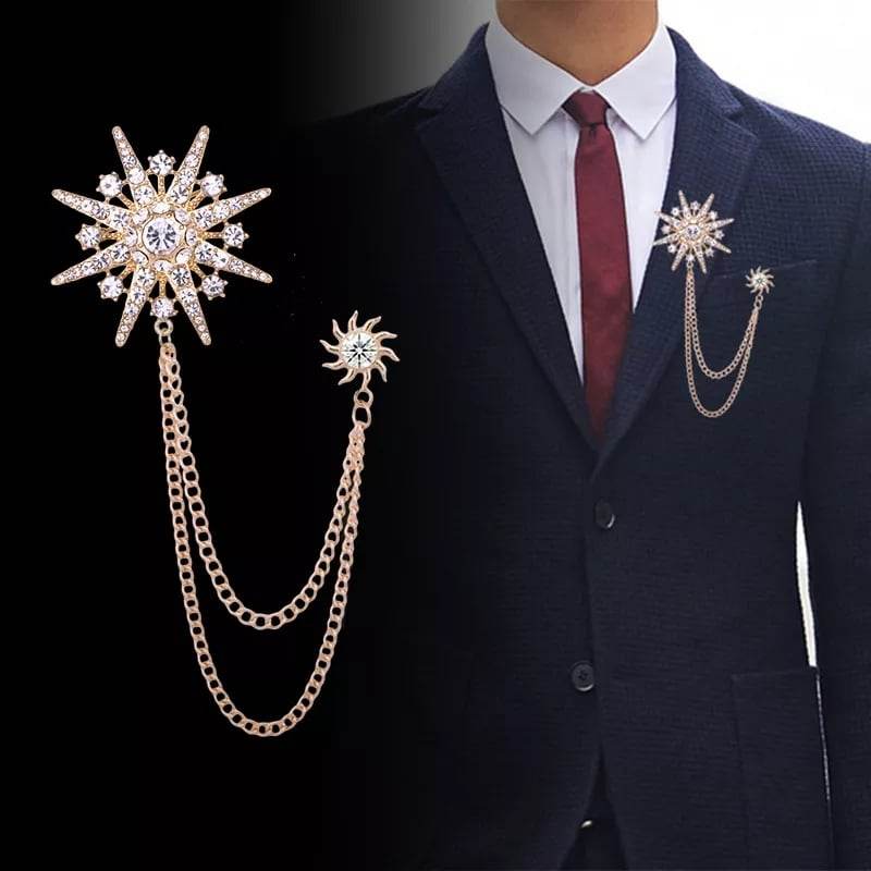 Star Brooch for men