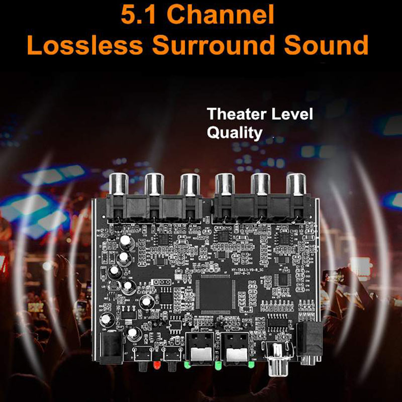 Audio Decoder Module-1 * 5.1 Optical Coaxial Audio Decoder-Black. 