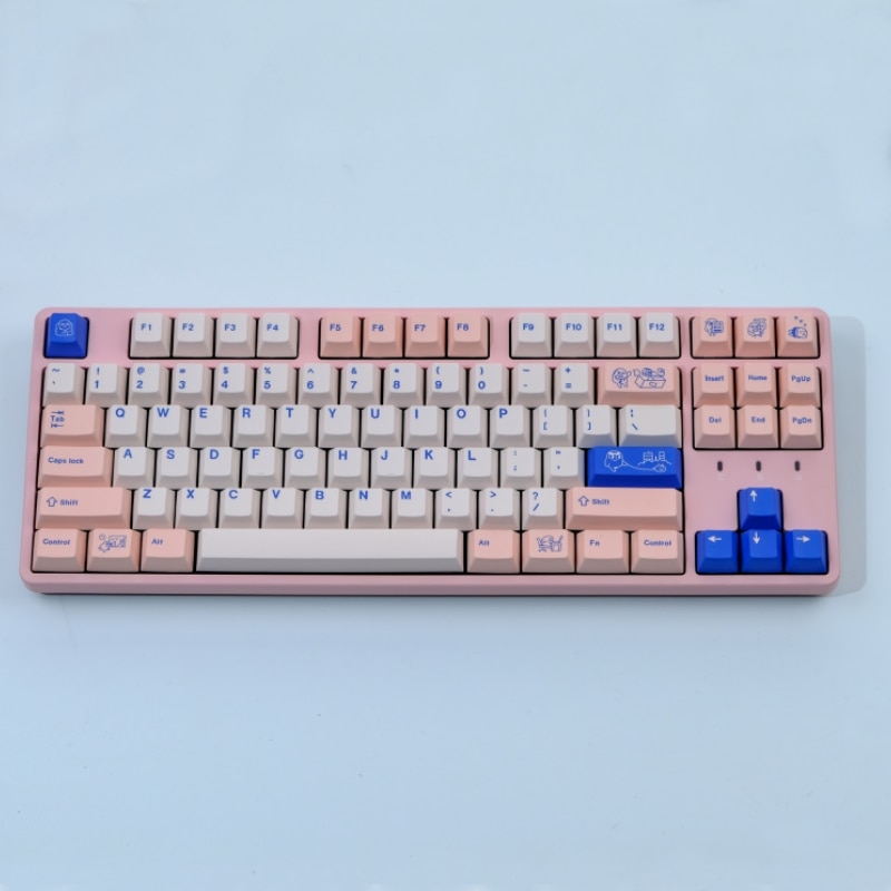 GMK English and Japanese 129 Keys POCO Cherry Profile PBT Mechanical Keyboard with GMK Keycaps for Gaming Keyboard Custom ISO. 