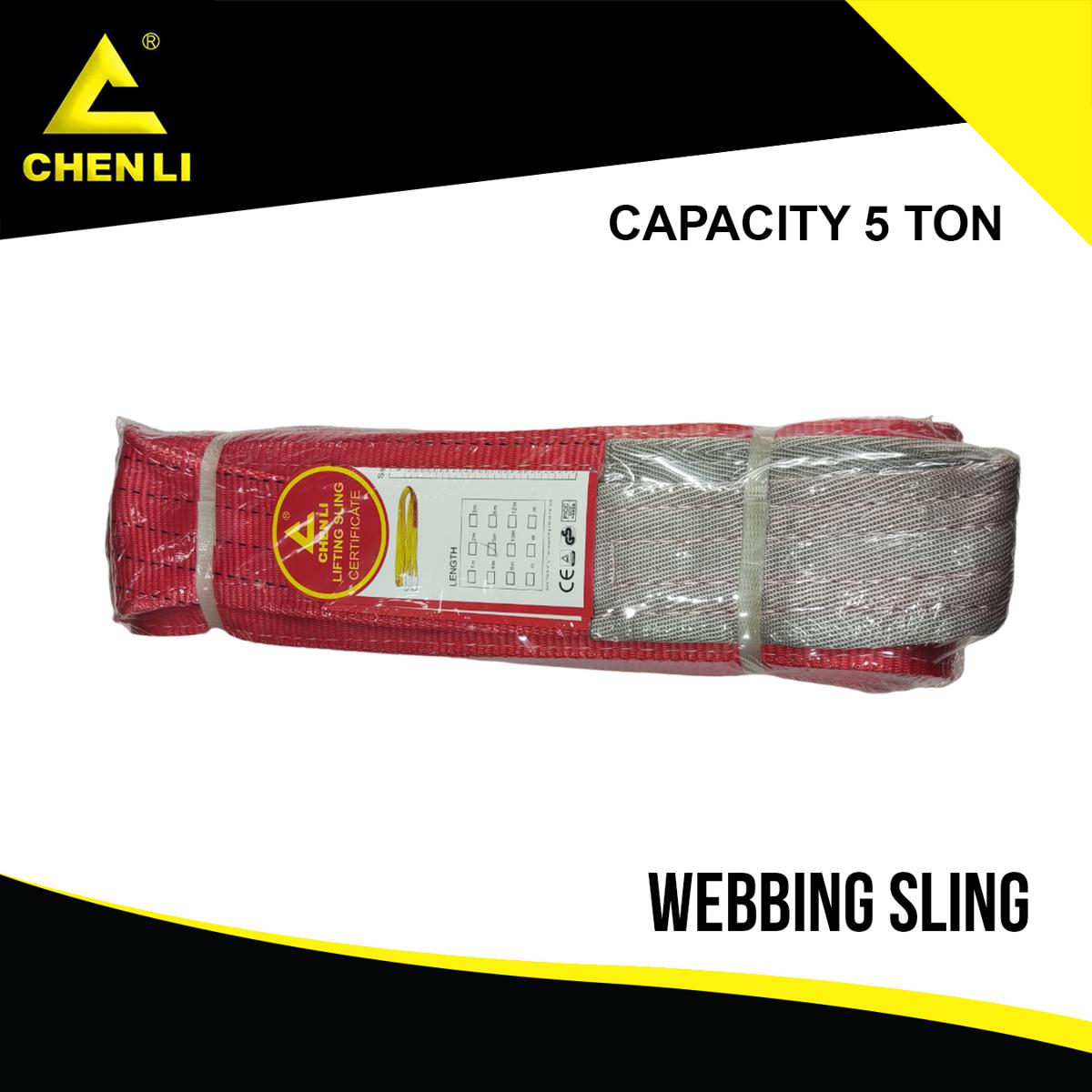 Chenli 5 Ton Lifting Belt Webbing Sling Polyester