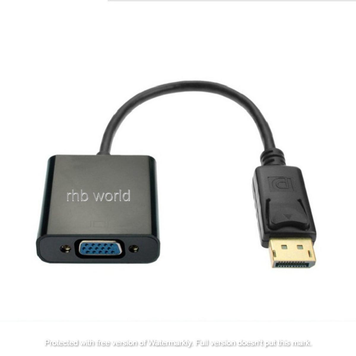 Display Port / DP to Vga Port Converter / Adapter - Black