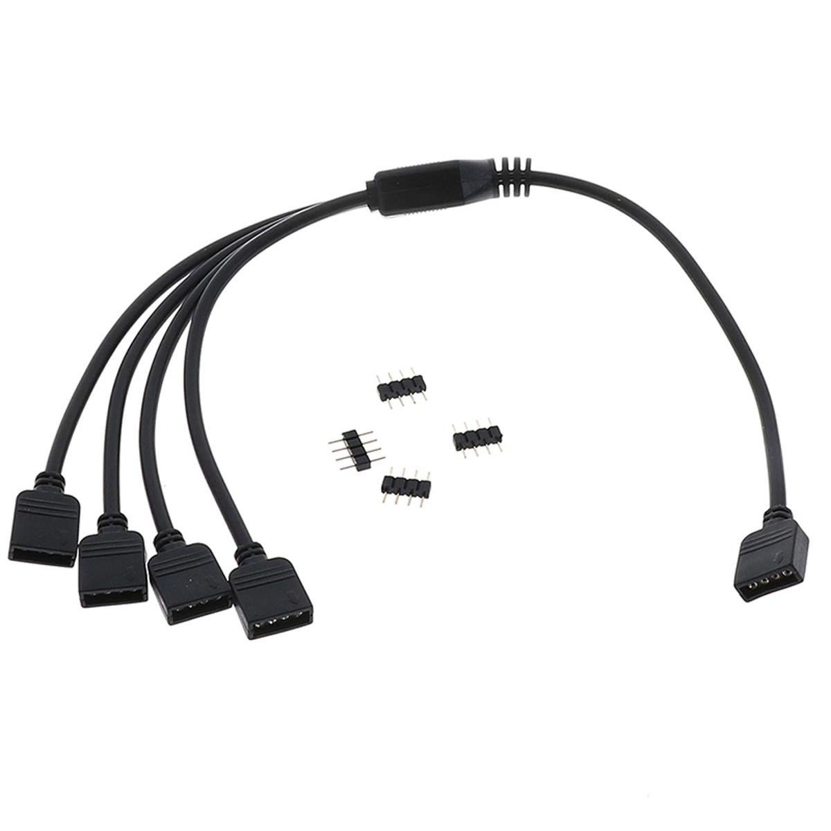 4 Pin RGB Led Connector Cable 1 to 3 RGB 4 Pin LED Extension Splitter Cable Encounter
