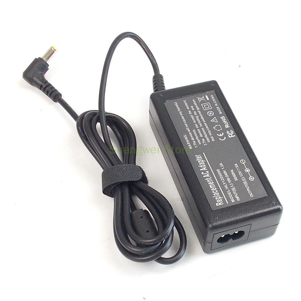 12V 5A Notebook Power Adapter Charger for FujiPLUS K-1205 FP-988D LCD Monitor CORD. 
