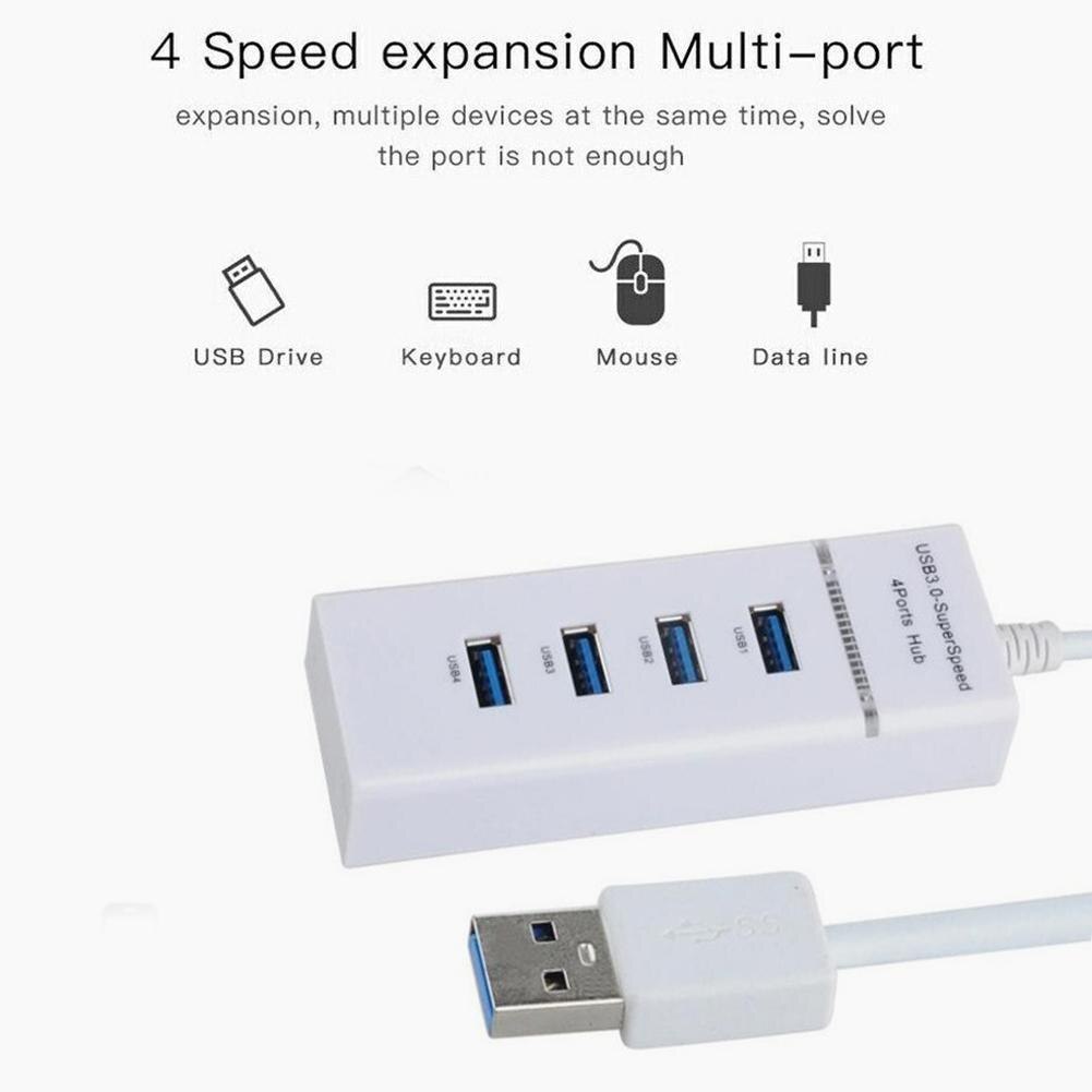 【VisioN Shop】4-port USB3.0 HUB High USB Hub For Computer T4K1. 