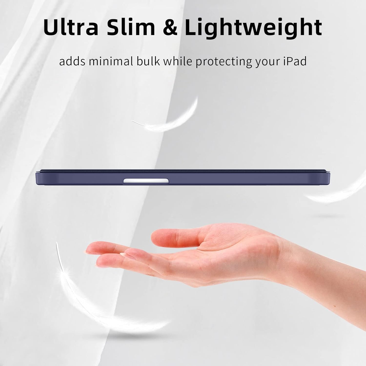 For apple iPad Mini Case for iPad Mini 6 2021 8.9 inch with Pencil Holder，[Support 2nd Gen Pencil Wireless Charging] Soft TPU Back Cover for iPad Mini 6th Generation-Black A2568 (Global). 