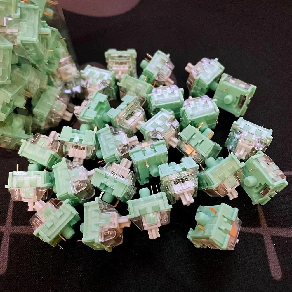 KTT Cabbage Tofu Switches Mechanical Keyboard 3Pin Linear Content Switch RGB SMD Gaming Compatible MX Switch Solid Top Cover. 