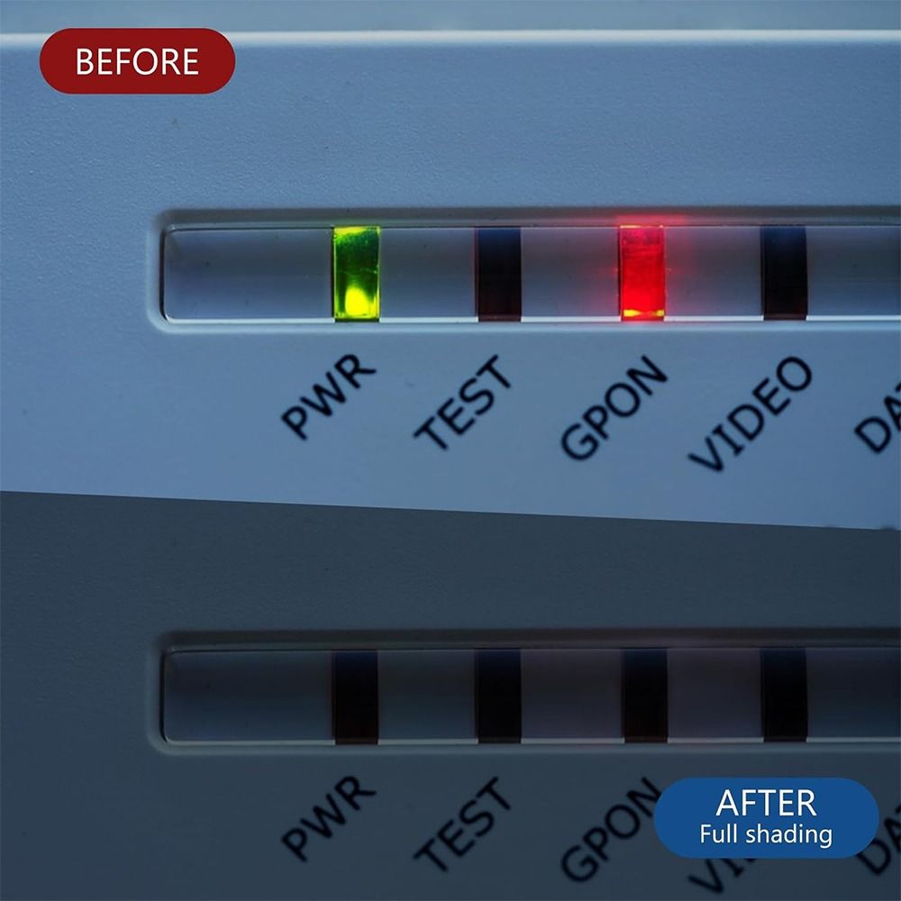 New Led Covers Block Light Dimming Stickers Easy to Use Great Adhesion Strength Led Light Blocking Stickers Shading Avoid Glare Black Color Led Filters Dimming Sheets. 