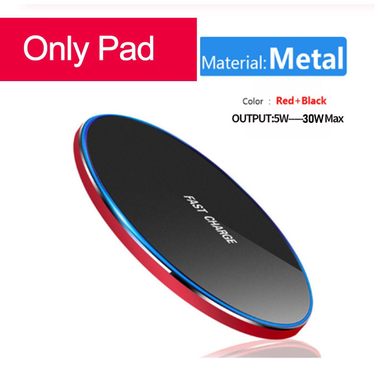 30W Fast Wireless Charger For Samsung Galaxy S9/S20 S8 Note 9 USB Qi Charging Pad for iPhone 12 11 XS Max XR X 8 Huawei P30 Pro