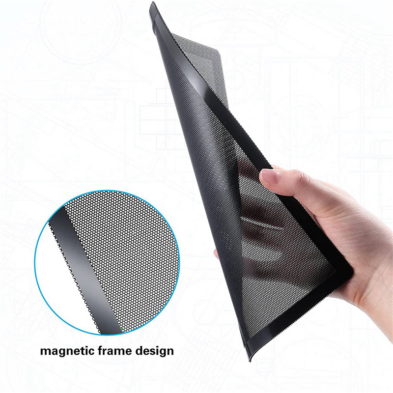 NXFDSIOZ 120X240mm Dust Filter for Computer Cooler Fan,Magnetic Frame Dust Filter,Dustproof PVC Cover Computer Fan Grills, 8 Pack. 