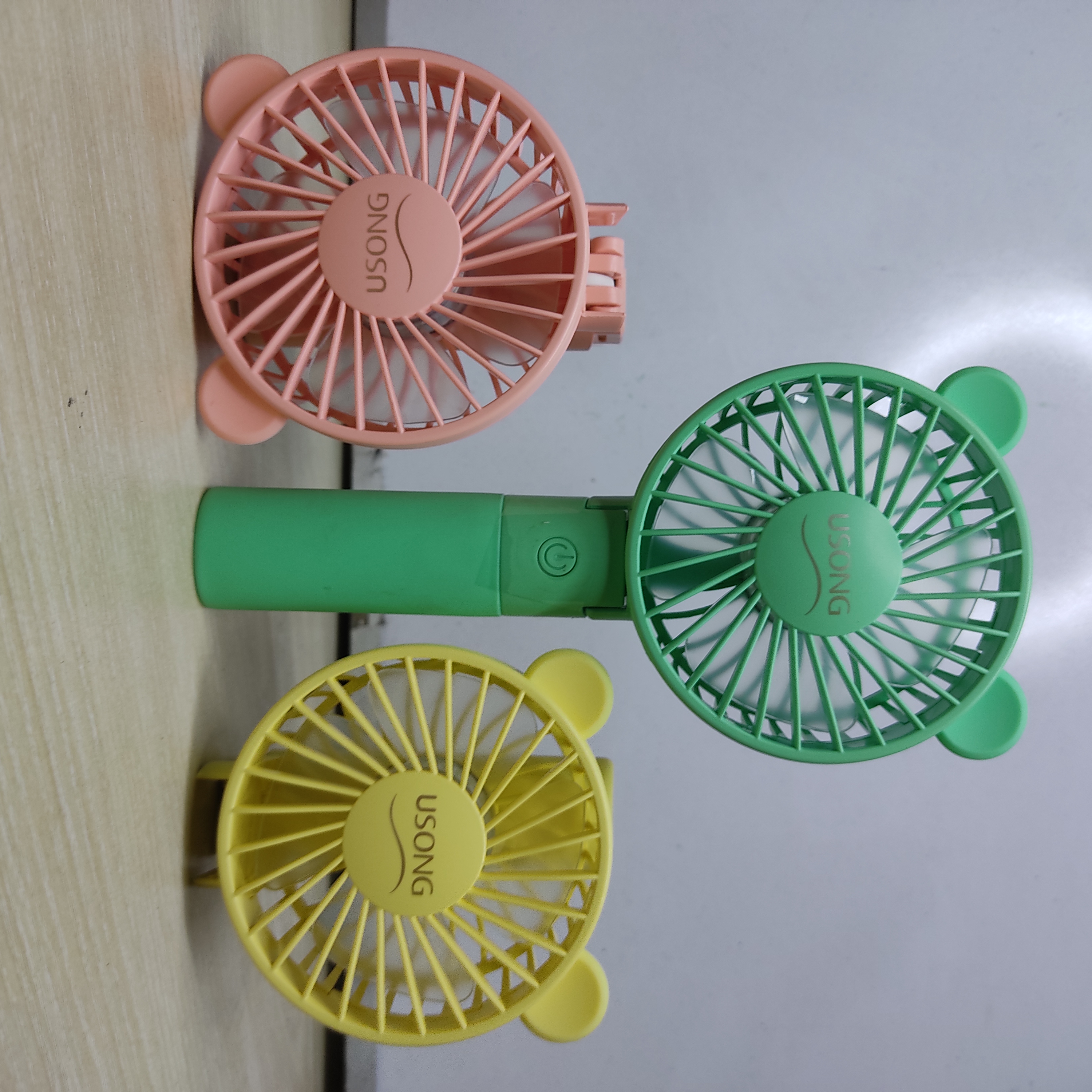Hand fan Rechargeable Mini Fan with USB Charging | 3 Speed Option | Portable, Handheld and Small Table Fan. 