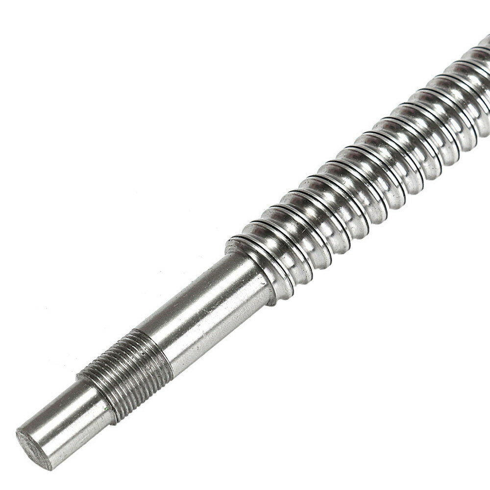 SFU15 ball screw machining with single ball nut CNC. 