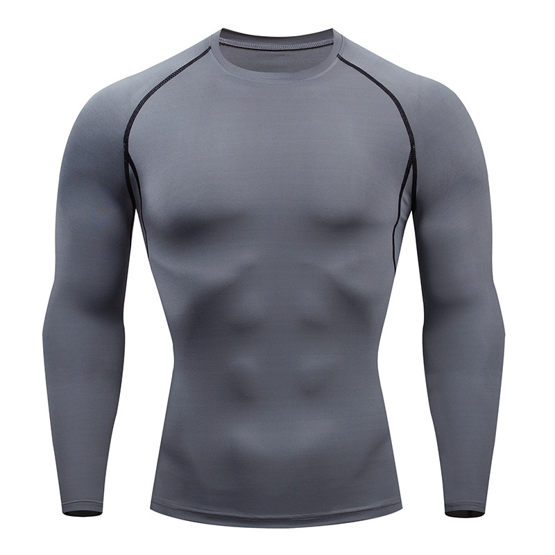 Men Workout Long Sleeve T- shirt Spring Autumn Gym Running Sport Men's T-shirts Fitness Sportswear Outdoor Tops For Men Clothes. 