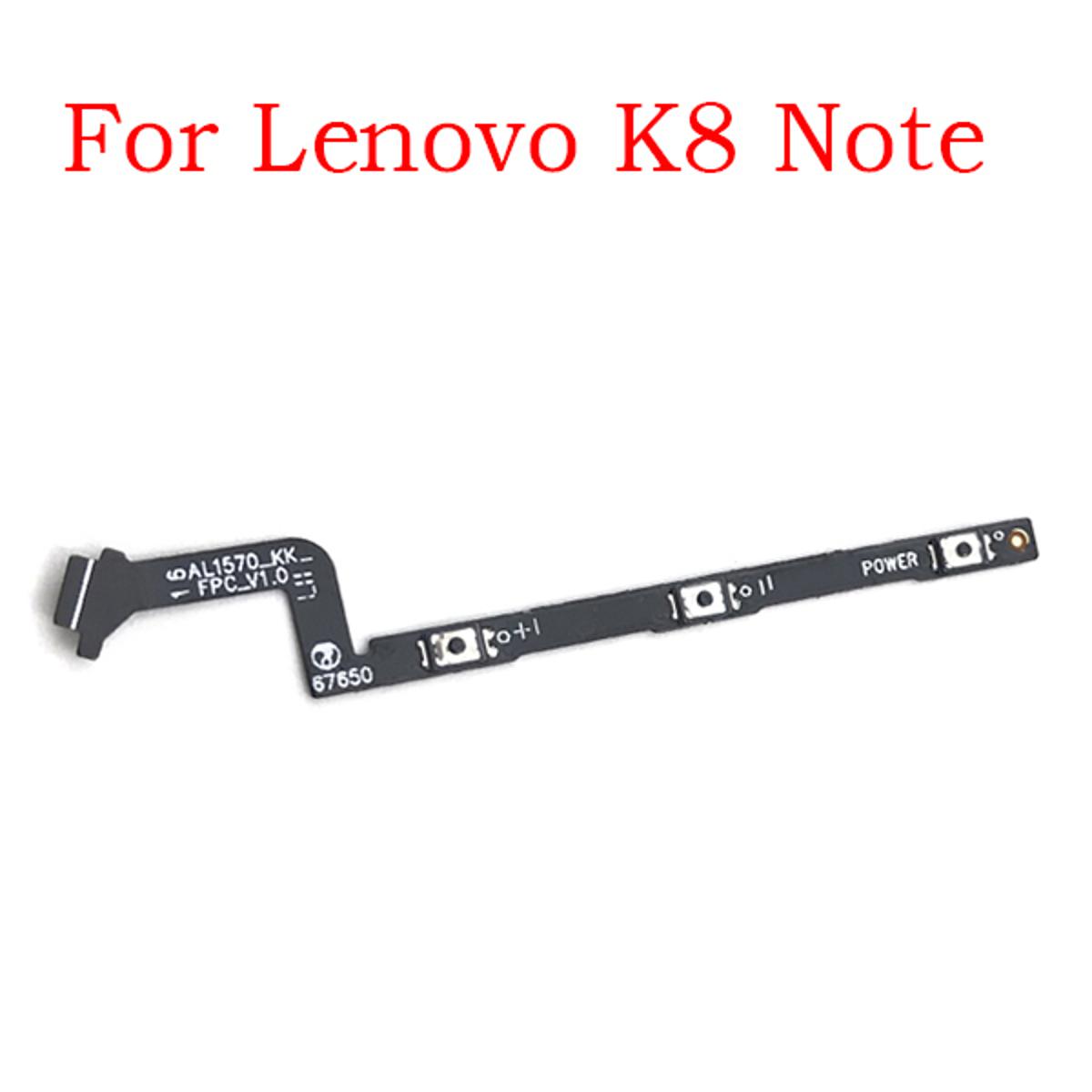 Power On Off Key Volume Side Button Flex Cable For Lenovo Vibe C2 K5 K3 K4 K8 Note K6 Power ZUK Z1 Z2 Plus Replacement Parts. 