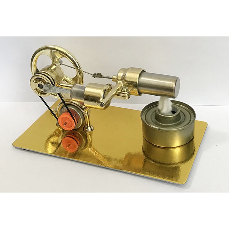 Mini Hot Air Stirling Engine Motor Model Stream Power Physics Experiment Model Educational Science Toy Gift for Children. 