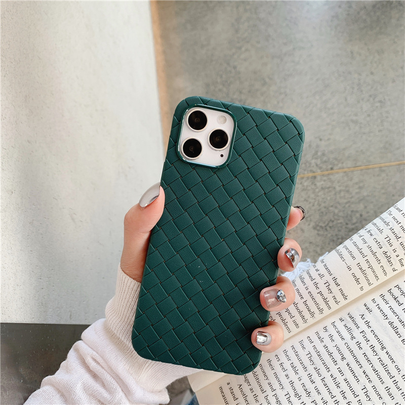 【Solo Yolo】Light and Thin Heat Dissipation Woven Pattern Suitable iPhone14 Phone Case Apple 11/13 Huawei mate40pro Soft Shell 12. 