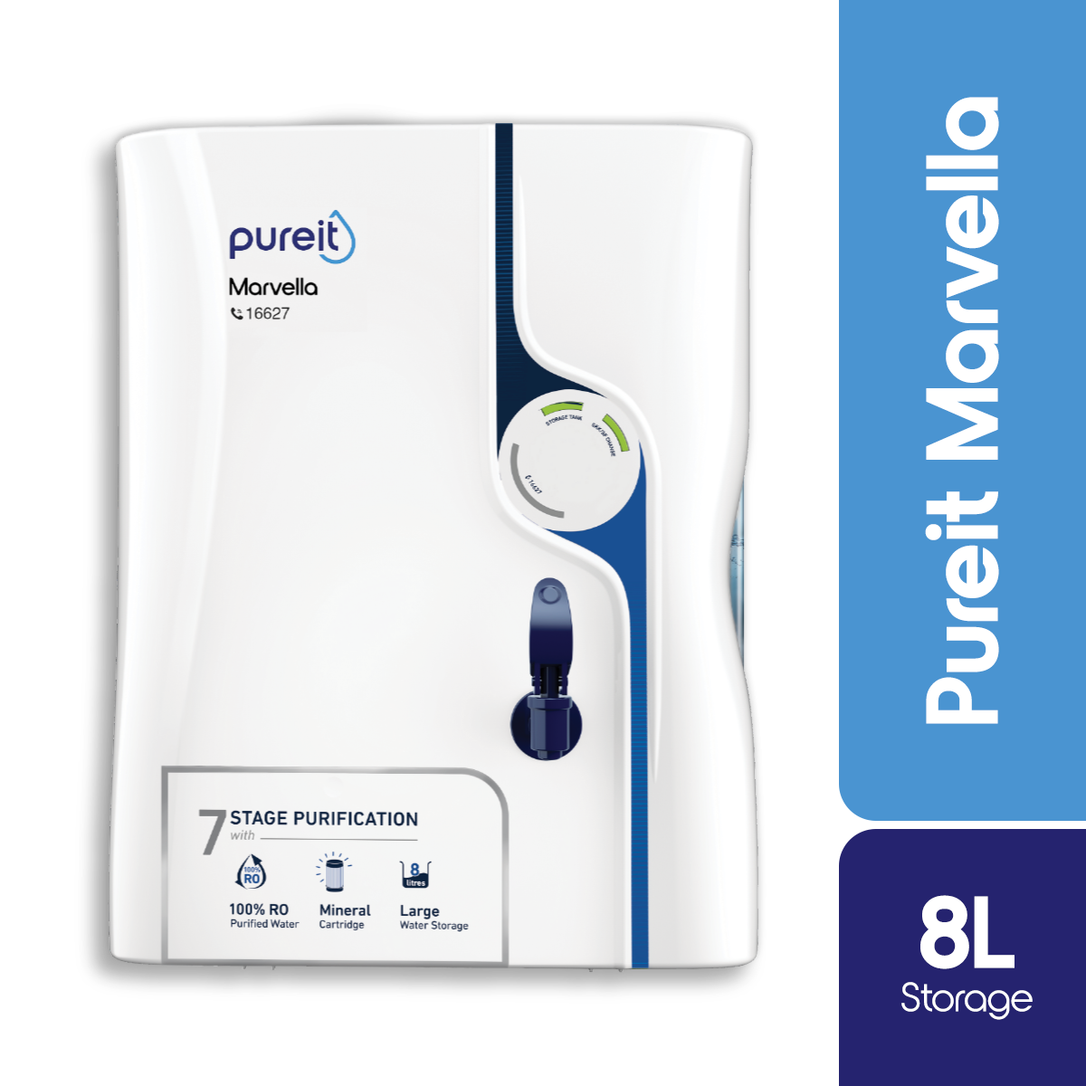 Pureit Marvella RO+UV+MF | 8 Litre | 7 Stages Purification