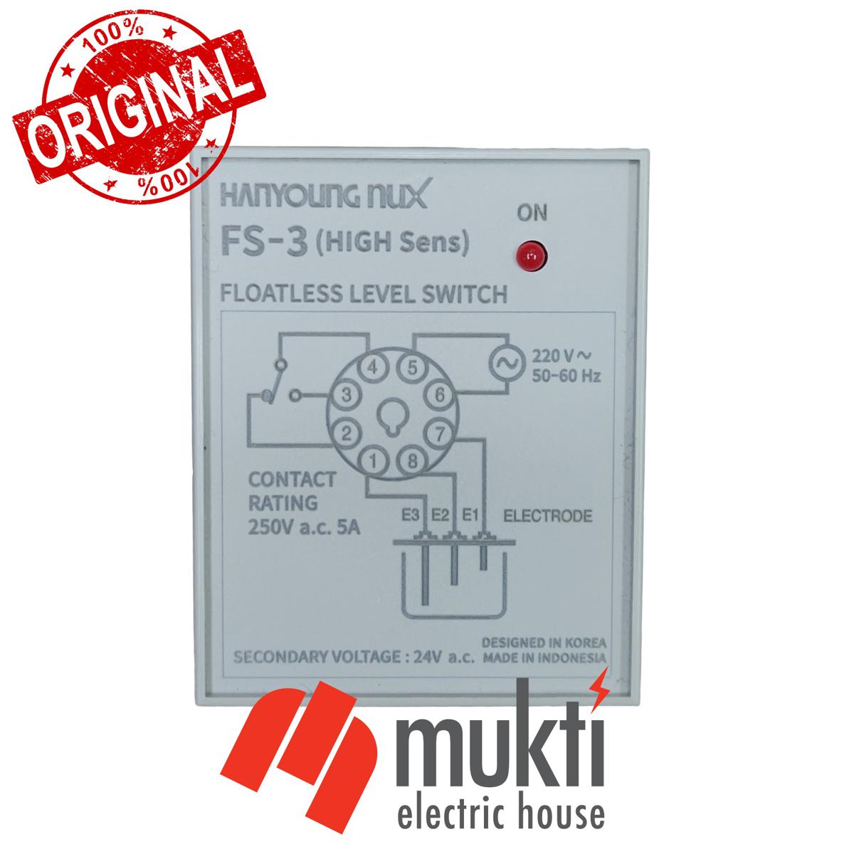KOREA Imported Hanyoung NUX FS-3 High Sens Liquid Floatless level Switch Relay
