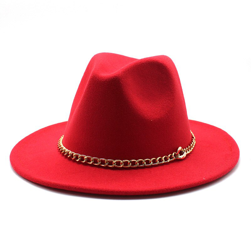 fedora hats black khaki Wide Brim Men 