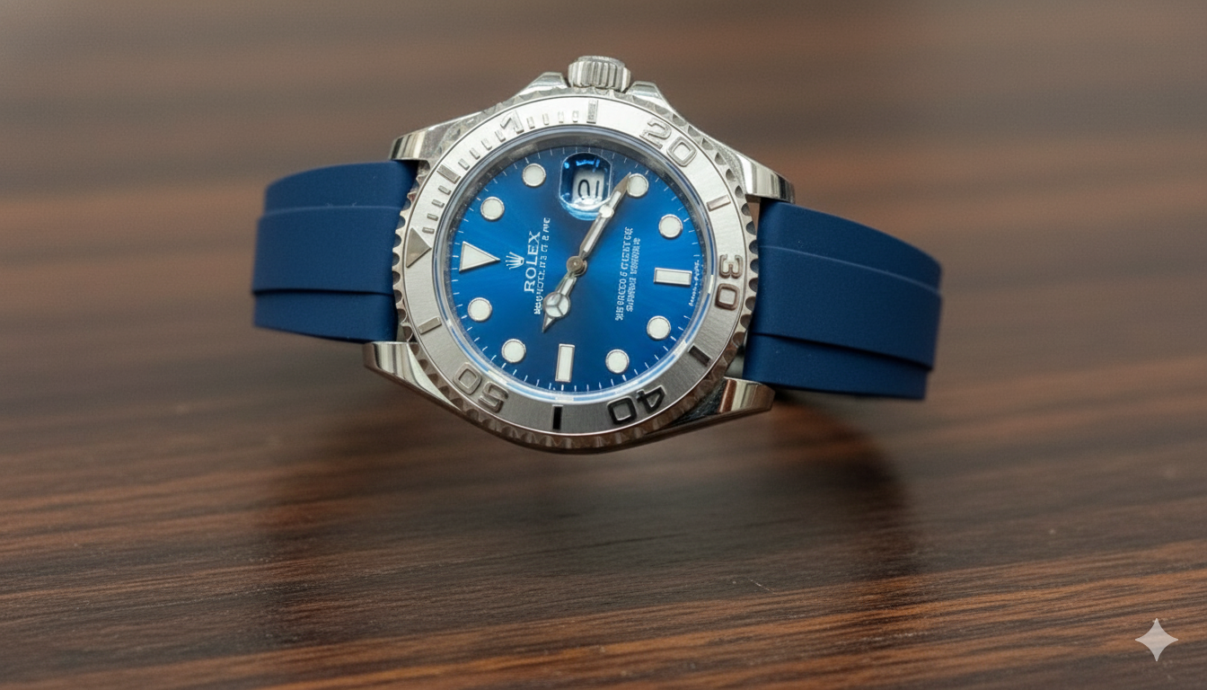 Rolex Yacht-Master Men’s Luxury Watch – Multicolor Strap, Sporty Design
