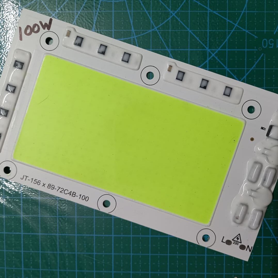 Green Color Jt-156X89-72C4B-100 100W Direct Ac 220V 100W Size 156X89Mm Cob Smd Led Light Chip Green Cob Led Light 220V Cob Led Light 100W Cob Light Cob Led Chip 220V Cob Led Chip 100W Light Bulbs - Dim Light. 