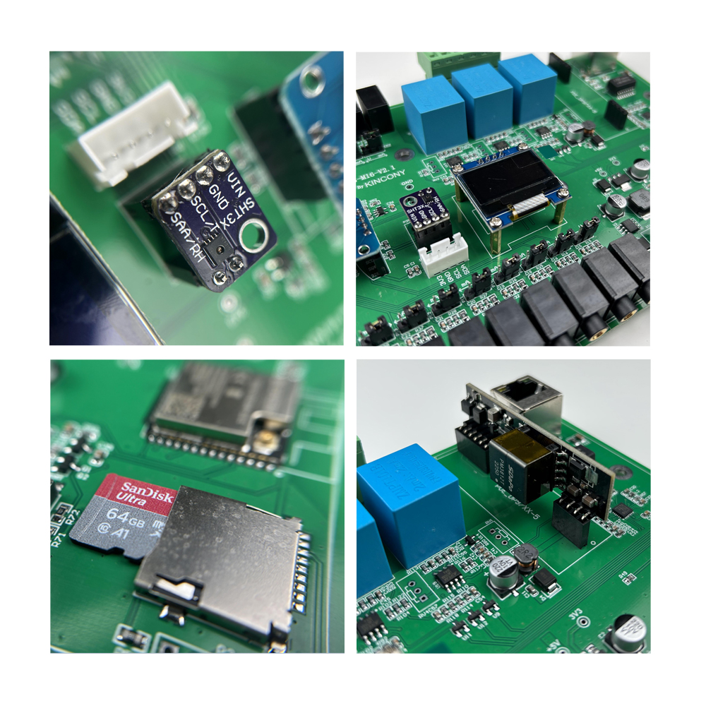 KC868-M16v2 ESP32-32UE Ct Clamp Energy Meter Power Monitor RJ45/WiFi ESPHome Tasmota Arduino IDE SD Card SSD1306 IIC RTC Module. 