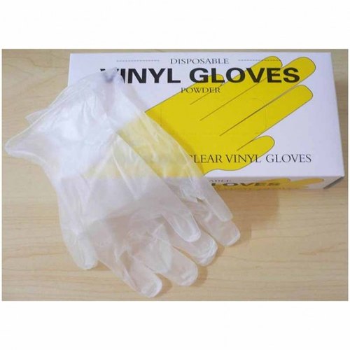 Vinyl Hand Gloves One Time Gloves Powder Free - Best Quality 100 Pcs. 
