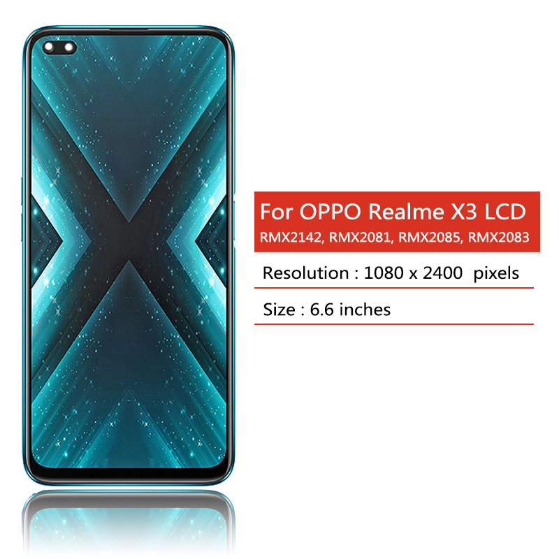 6.6inch For OPPO Realme X3 SuperZoom RMX2086 LCD RealmeX3 RMX2142 Display Touch Screen Digitizer Replacement. 