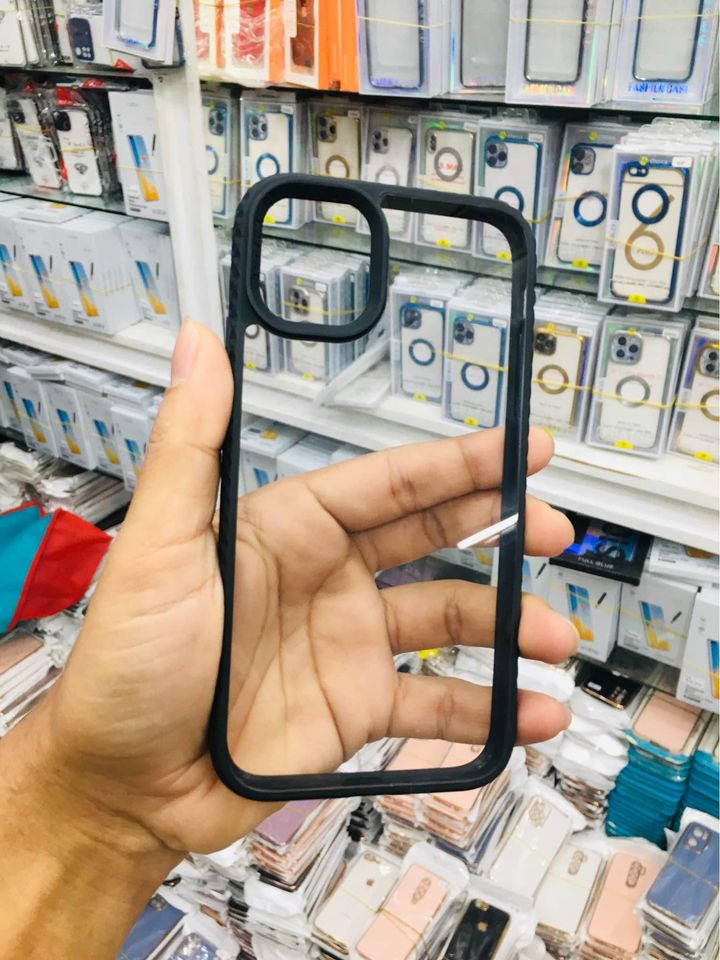 Q Series Back Cover Transparent Black for iPhone 11 - Emphasizing Value - Simple to Use. 